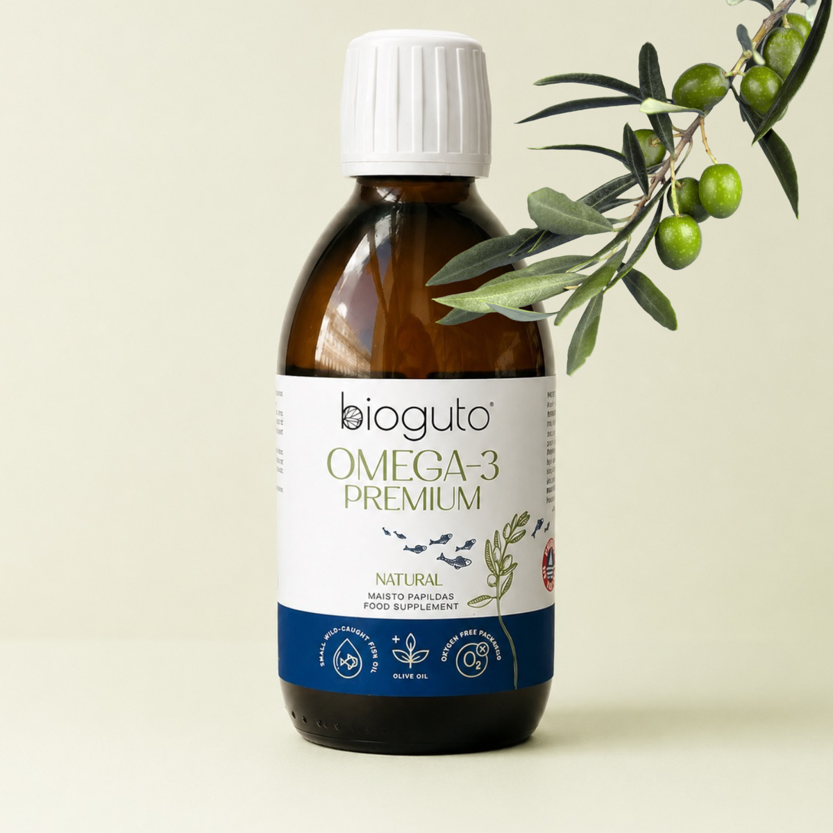 Bioguto Omega-3 Premium žuvų taukai